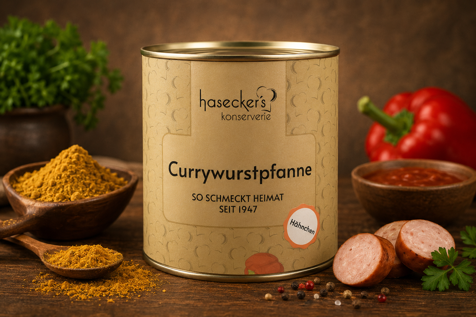 Currywurstpfanne mit Hähnchen – Würzig & Herzhaft