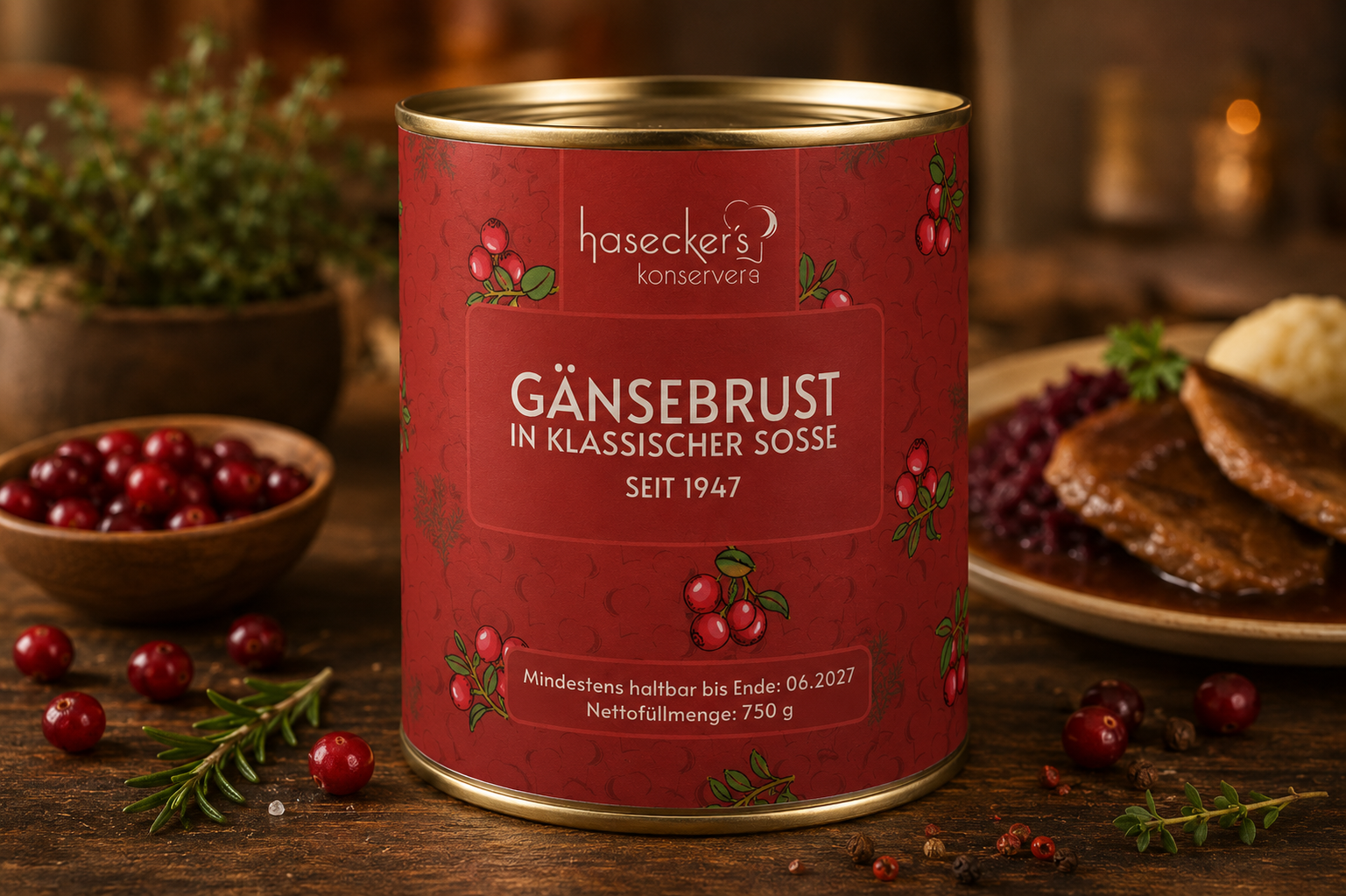 Gänsebrust in klassischer Soße – Festlich & Herzhaft